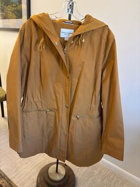 Cole Haan Women's Hooded Jacket in Camel Brown